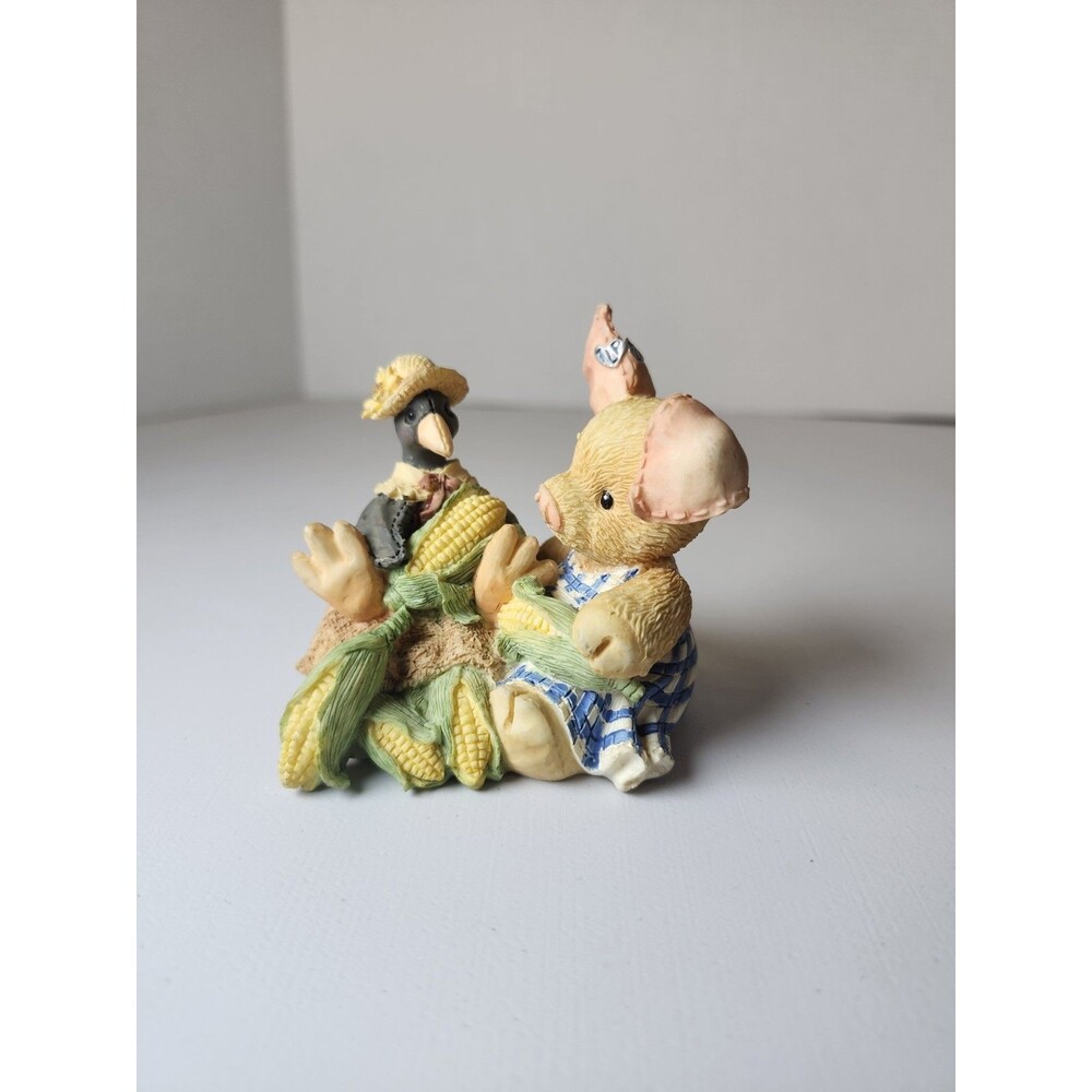 Enesco This Little Piggy Figurine Nothin Corny Bout You And Me 1994 TLP Crow Pig